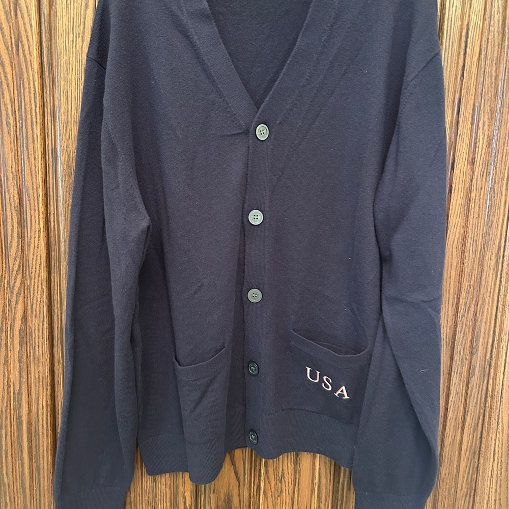 Greyson Navy Men's Cardigan Sweater